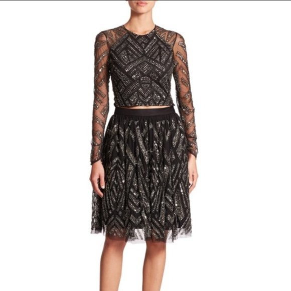 New Parker Switch high rise tulle sequin embellished layered full tutu miniskirt - Picture 2 of 7